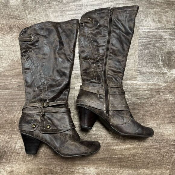 BareTraps Shoes - Baretraps Ronya Tall Heeled Boots Size 9